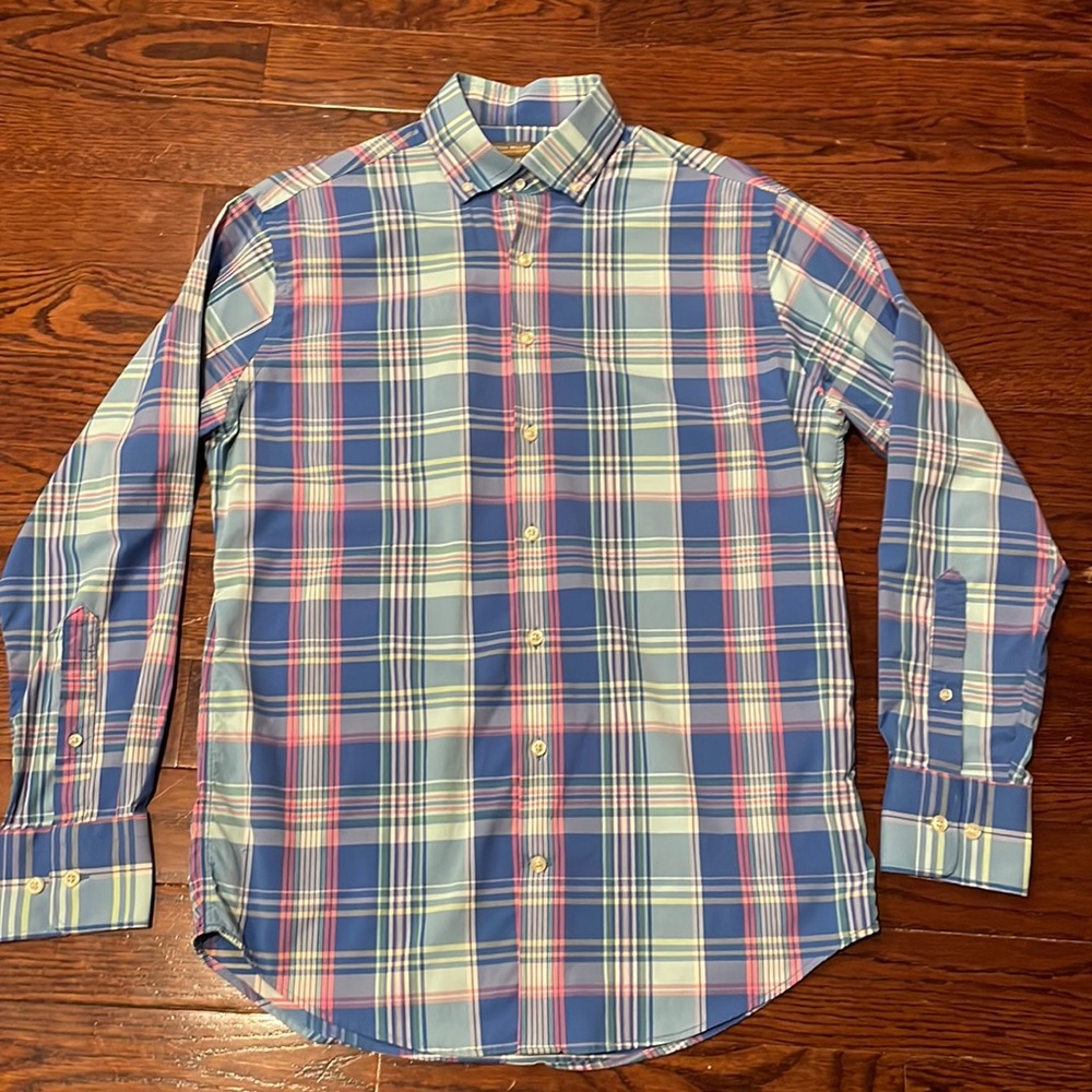 Mens Peter Millar button up shirt size medium